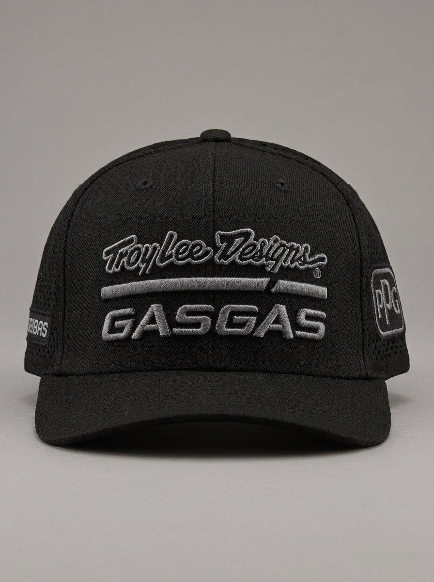Troy Lee Designs GASGAS Black Performance Snapback Cap